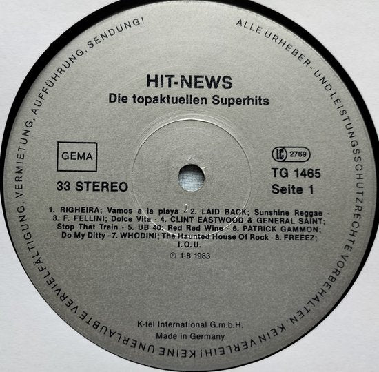 Hit-News (1983) LP = in Nieuwstaat