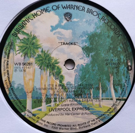 Liverpool Express - Tracks (1976) LP = als nieuw