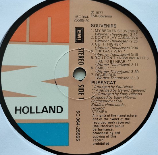 Pussycat - Souvenirs (1977) LP = als nieuw LP Tooltip Let op! Dit product is een LP. Hiervoor heb je een platenspeler nodig.