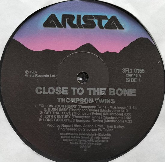 Thompson Twins - Close to the Bone (1987) LP