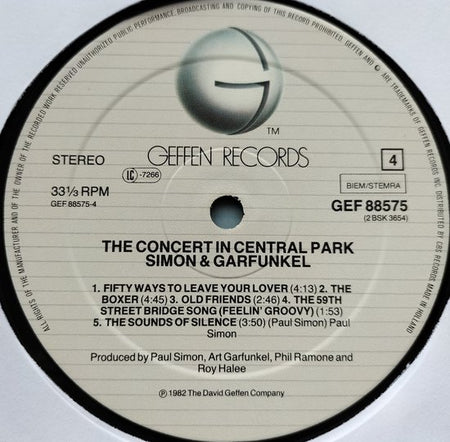 Simon and Garfunkel - The Concert in Central Park (1982) 2XLP = als nieuw