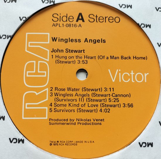 John Stewart – Wingless Angels (1975) LP