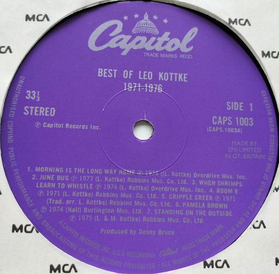 Leo Kottke – Best Of Leo Kottke 1971-1976 LP