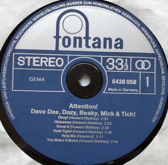 Attention! - Dave Dee, Dozy, Beaky, Mick & Tich (1976)