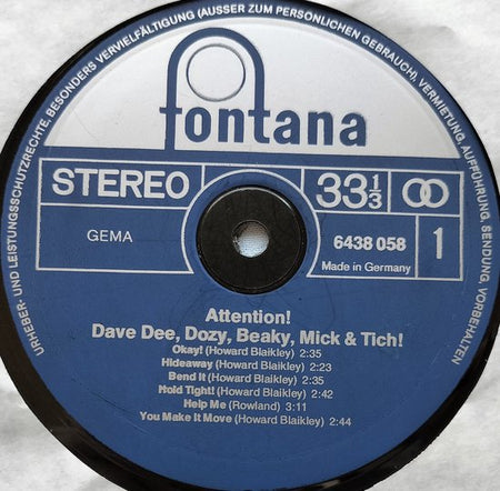 Attention! - Dave Dee, Dozy, Beaky, Mick & Tich (1976)