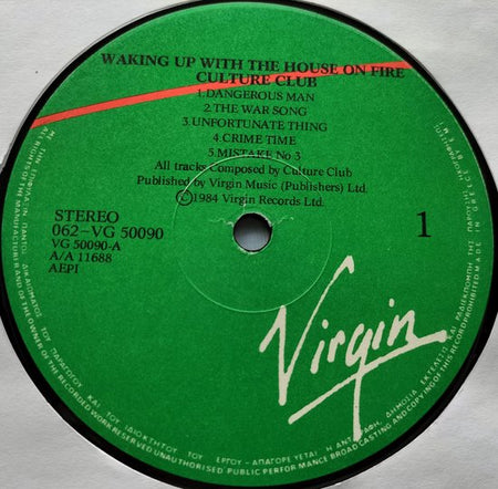 Culture Club - Waking Up with the House on Fire (1984) LP = als nieuw