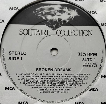 Broken Dreams (1984) 2XLP=als nieuw