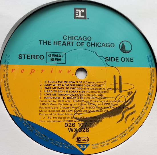 Chicago ‎– The Heart Of... LP