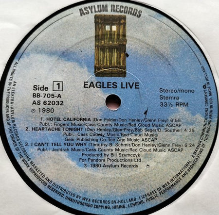 Eagles - Eagles Live (1980) 2XLP