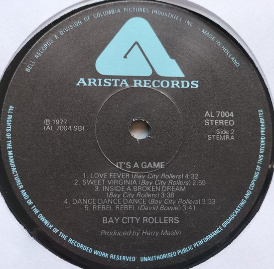 Bay City Rollers - It's a Game (1977) LP