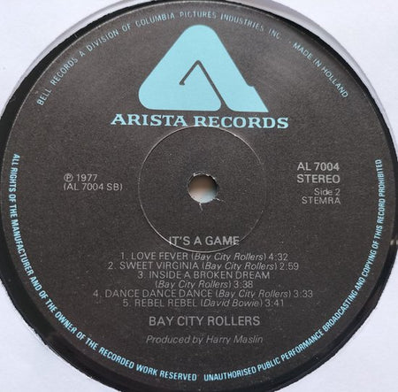 Bay City Rollers - It's a Game (1977) LP