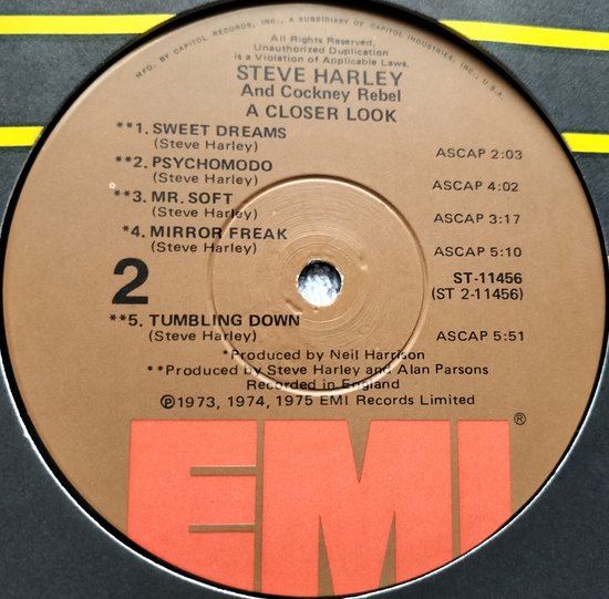 Steve Harley & Cockney Rebel – A Closer Look LP = als nieuw