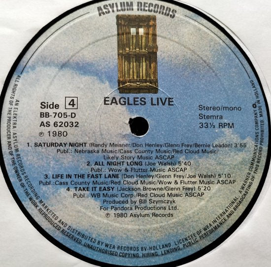 Eagles - Eagles Live (1980) 2XLP