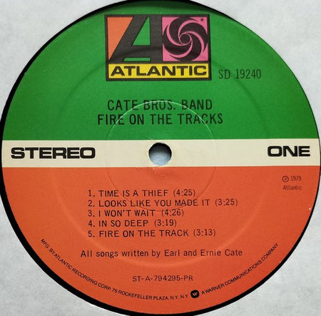 Cate Bros. Band ‎– Fire On The Tracks 1979 LP = in Nieuwstaat