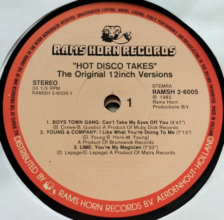Hot Disco Takes (The Original 12inch Versions) 2XLP