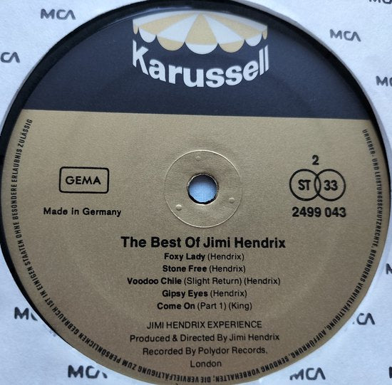 Jimi Hendrix - The Best of Jimi Hendrix (1971) LP