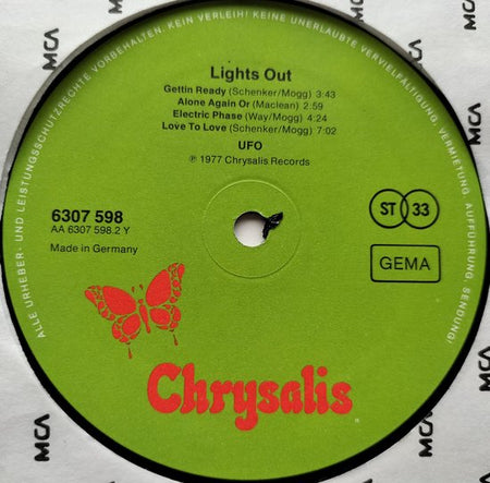UFO - Lights Out (1977) LP= als nieuw