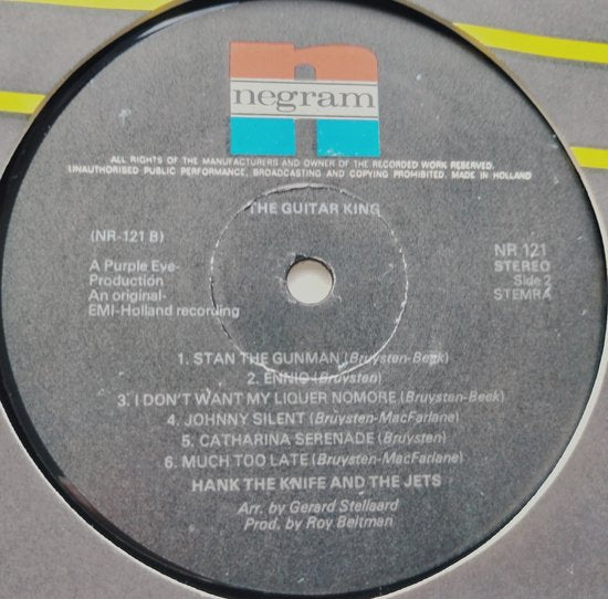 Hank The Knife And The Jets – The Guitar King (1975) LP