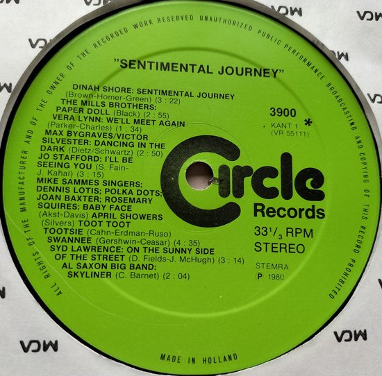 Various – 1945-1980 Sentimental Journey – Feest Van De Bevrijding 2XLP zijn als nieuw