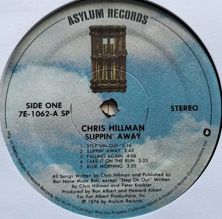 Chris Hillman - Slippin' Away (1976) LP
