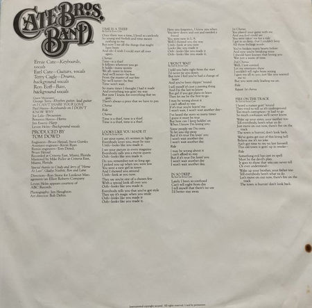 Cate Bros. Band ‎– Fire On The Tracks 1979 LP = in Nieuwstaat
