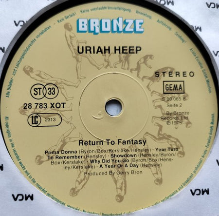 Uriah Heep - Return to Fantasy (1975) LP