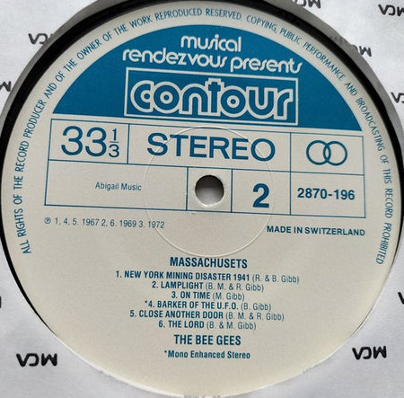 Bee Gees - Massachusetts (1973) LP=als nieuw