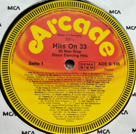 Sweet Power – Hits On 33 - 50 Non-Stop Disco Dancing Hits (1981) LP