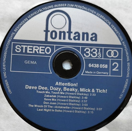 Attention! - Dave Dee, Dozy, Beaky, Mick & Tich (1976)