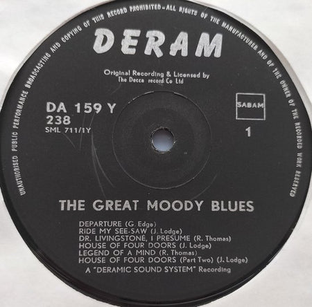 The Moody Blues – The Great Moody Blues (1970) 2XLP