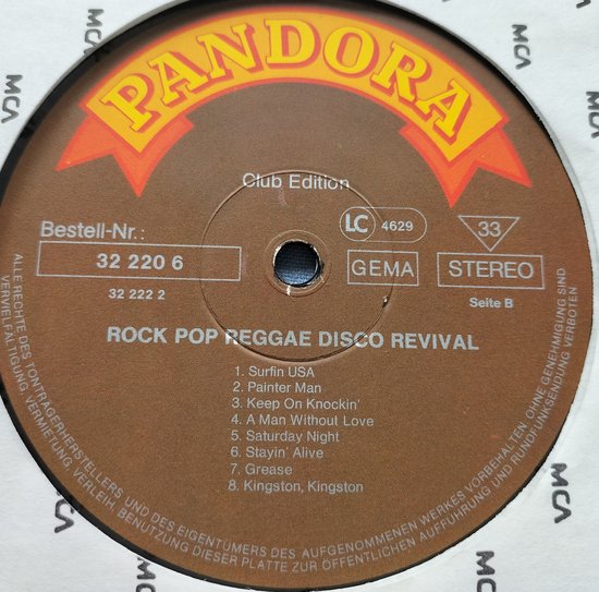Rock Pop Reggae Disco Revival (1981) 2XLP