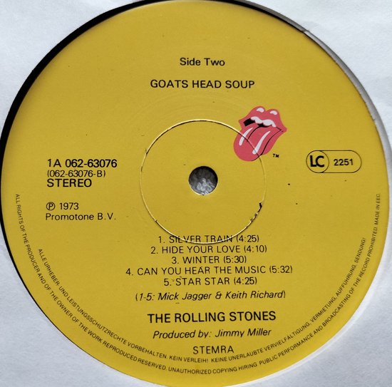 The Rolling Stones - Goats Head Soup (1973) Collect item LP= als nieuw