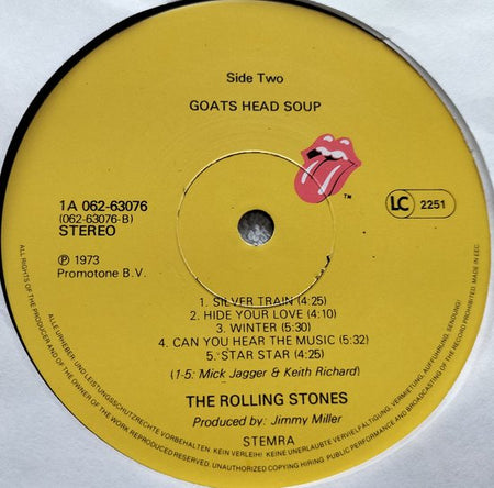 The Rolling Stones - Goats Head Soup (1973) Collect item LP= als nieuw