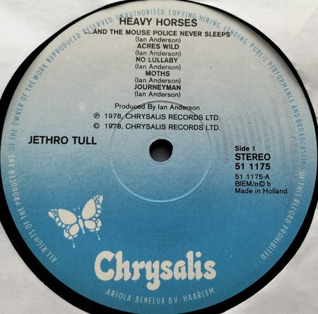 Jethro Tull - Heavy Horses (1978) LP