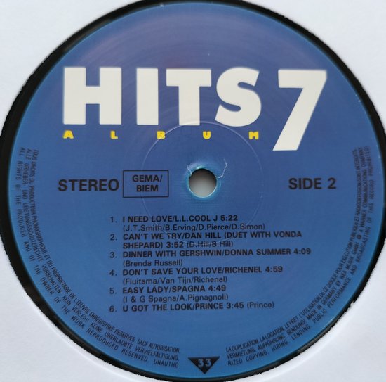 Hits Album 7 (1987) 2XLP