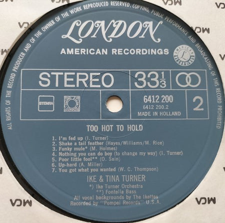 Ike & Tina Turner – Too Hot To Hold (1974) LP