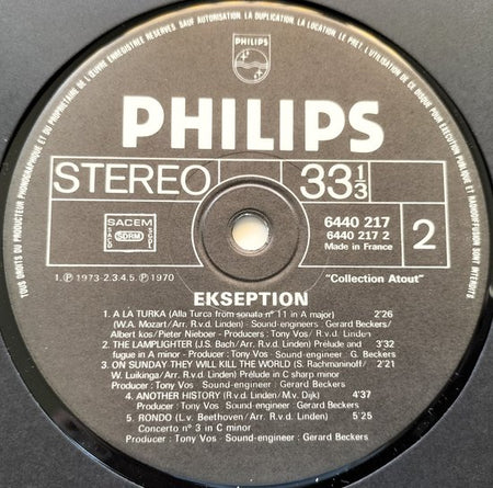 Ekseption – Ekseption (1970) LP