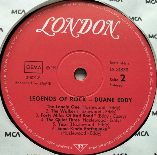 Duane Eddy – The Legends Of Rock (1973 2XLP