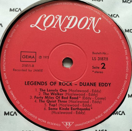 Duane Eddy – The Legends Of Rock (1973 2XLP