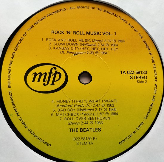 The Beatles – Rock 'n' Roll Music, Volume 1 (1980) LP = als nieuw