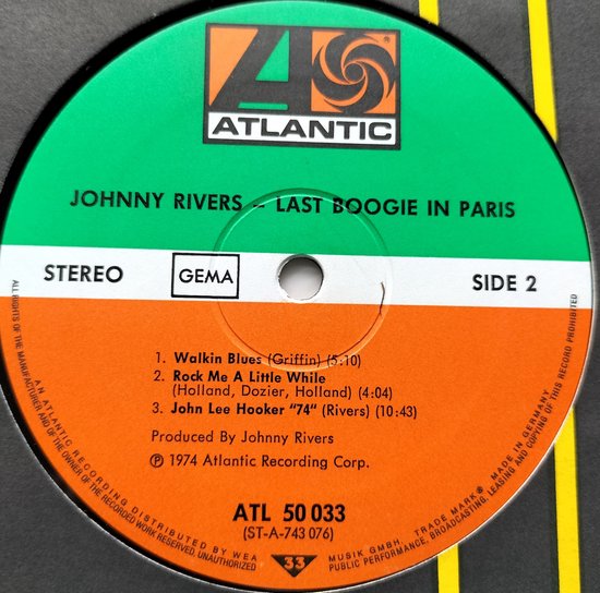 Johnny Rivers and His L.A. Boogie Band - Last Boogie in Paris (1974) LIVE