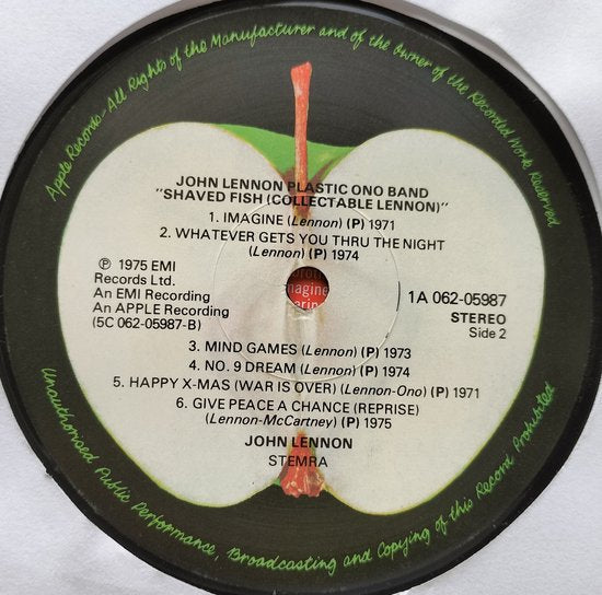 Lennon Plastic Ono Band – Shaved Fish LP