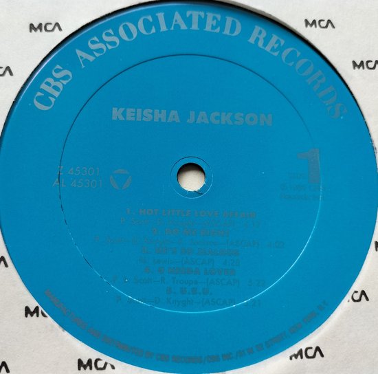 Keisha Jackson - Keisha Jackson (1989) LP