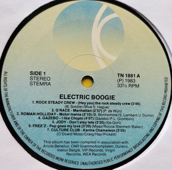 Electric Boogie (1983) LP= als nieuw