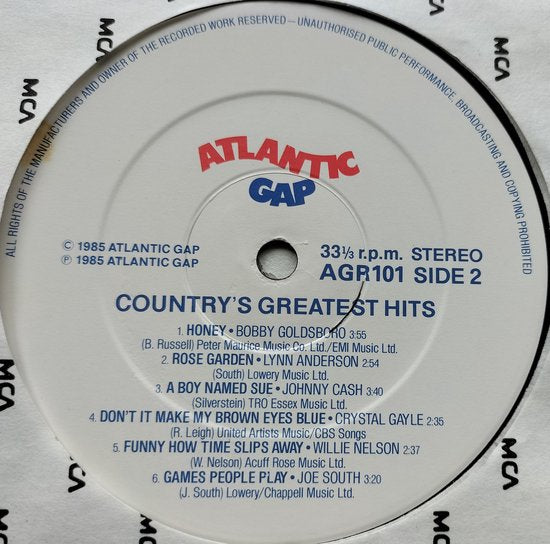 Various – Country's Greatest Hits (1985) LP = als nieuw