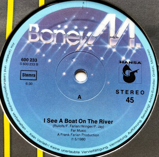 Boney M. – My Friend Jack / I See A Boat (On The River) (1980) LP, 12", 45 RPM