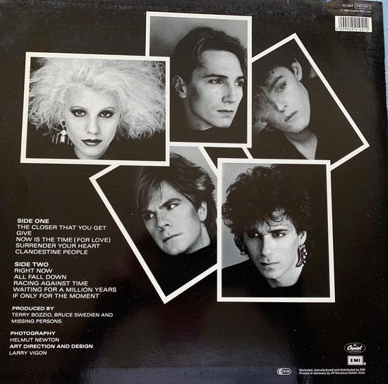 Missing Persons ‎– Rhyme & Reason LP 1984 Nieuwstaat