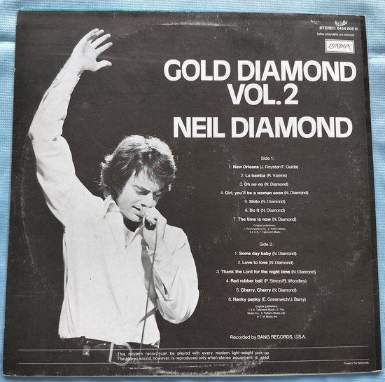 Neil Diamond – Gold Diamond Volume 2 (1972) LP = in Nieuwstaat