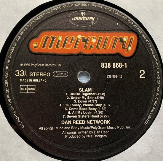 Dan Reed Network - Slam (1989) LP