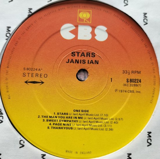 Janis Ian - Stars (1974) LP